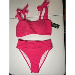 Blooming Jelly Womens High Waisted Bikini Set, L